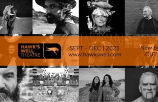 A collage of performers from Hawk's Well Theatre's September to December programme.