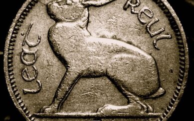 Image of silver coin featuring hare.