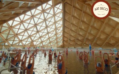 People in a swimming pool