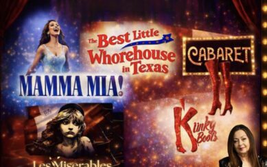 Collage of Broadway musical titles