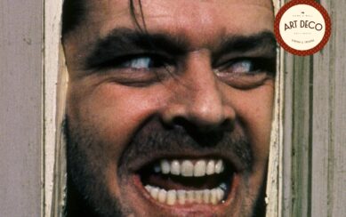 Jack Nicholson in The Shining putting his head through a door