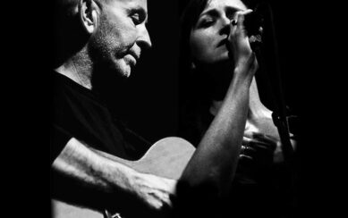 black and white photo of Kieran Goss & Annie Kinsella