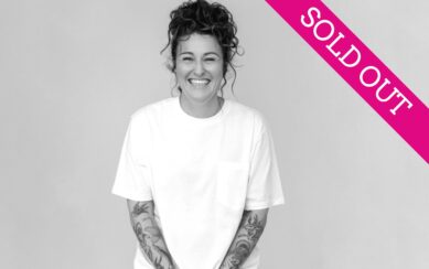 Black and white photo of Kyla Cobbler