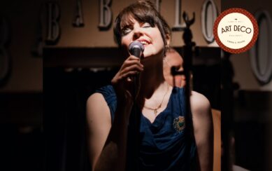 A photo of Liv Monaghan singing.