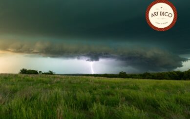 Storm chasing art deco