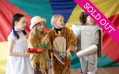 Kids dressed up for summer camp