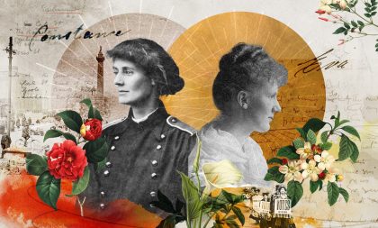 Graphic of the Gore Booth sisters 