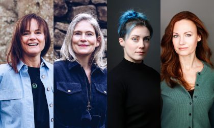 Jackie Maguire with Tricia MacLaughlin, Jenny Tufts and Monica McCarthy. Jackie Maguire with Tricia MacLaughlin, Jenny Tufts and Monica McCarthy.