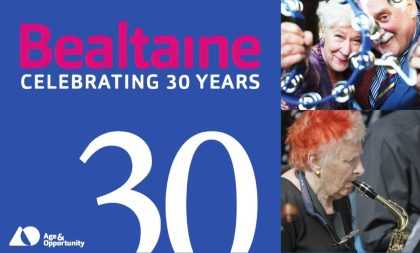 A poster for Sligo's Bealtaine Festival celebrating 30 years