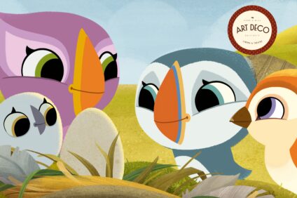 Puffin Rock art deco