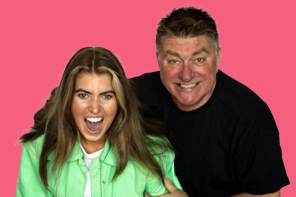 A promotional photograph of Pay and Faye Shortt. 