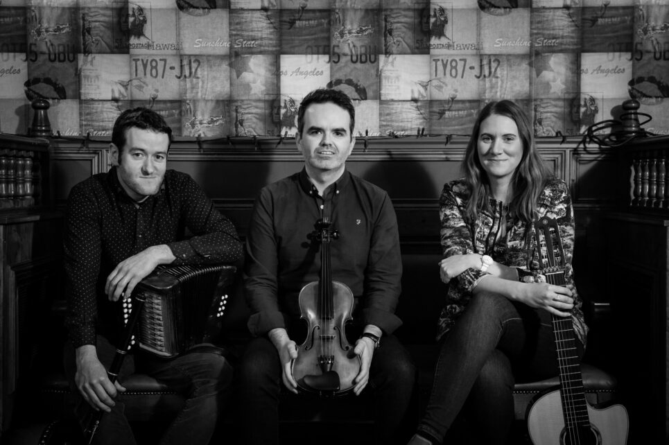 Black and White photo of three musicians