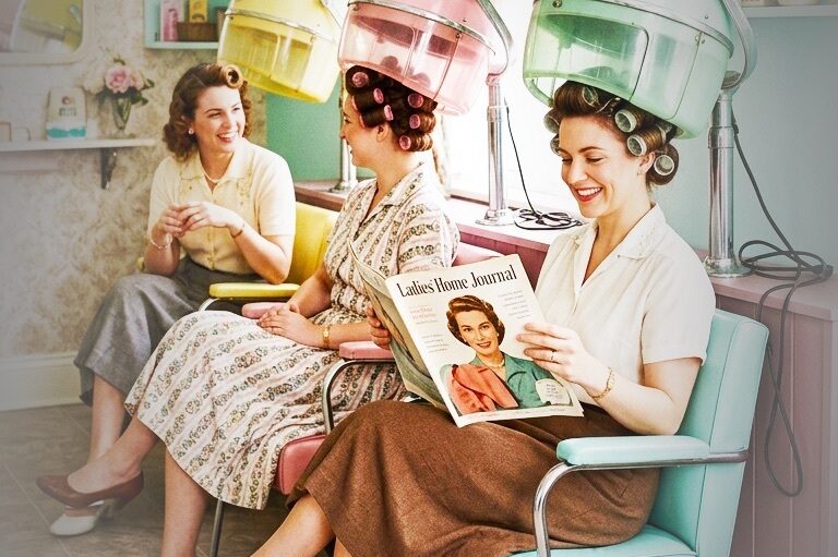 Women in a hair salon