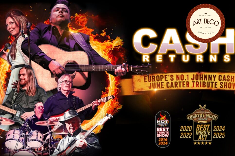 Collage of Johnny Cash tribute band