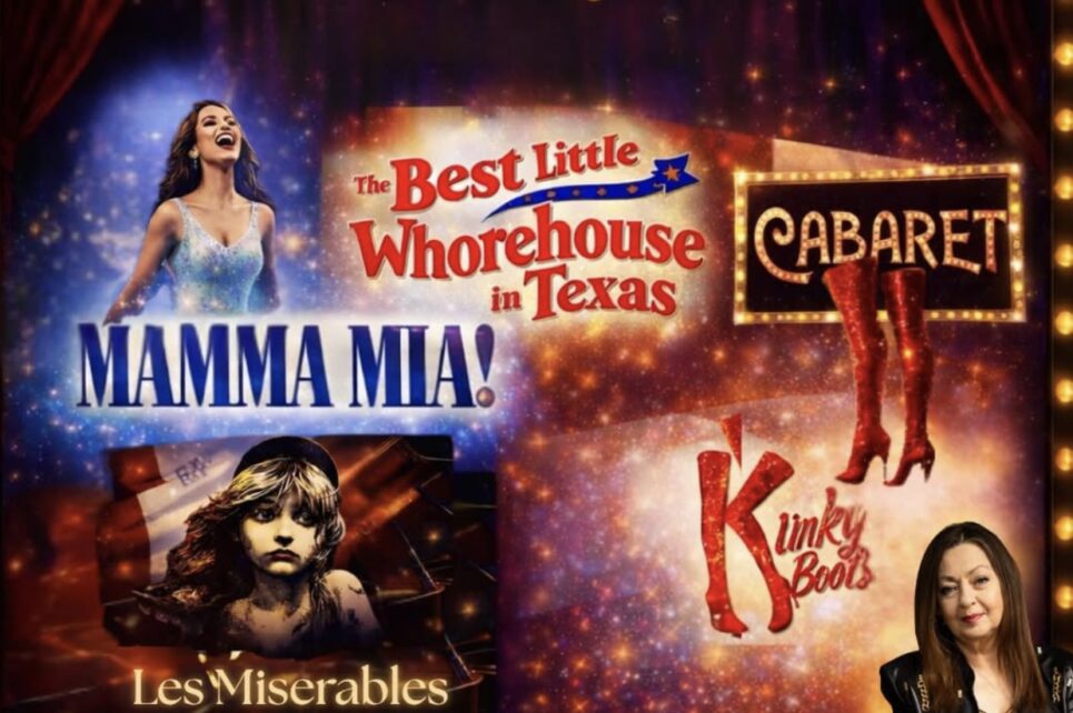 Collage of Broadway musical titles
