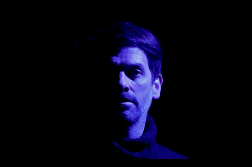 Man's face in half-shadow Man's face in half-shadow