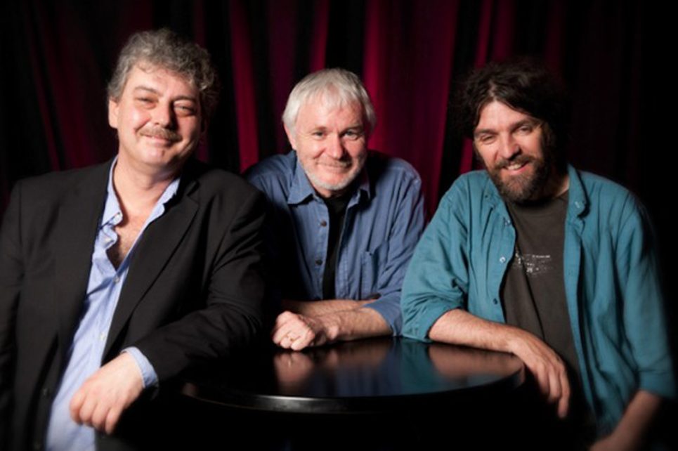 Photograph of the Máirtin O'Connor Trio Photograph of the Máirtin O'Connor Trio