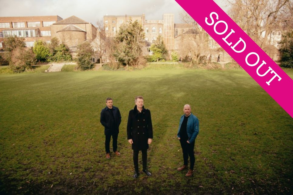 Members of Bell X1 standing in a green meadow Members of Bell X1 standing in a green meadow