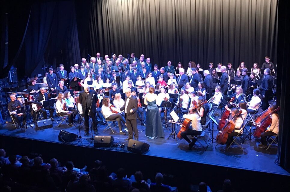 A photograph of the Sligo Academy of Music orchestra performing  A photograph of the Sligo Academy of Music orchestra performing