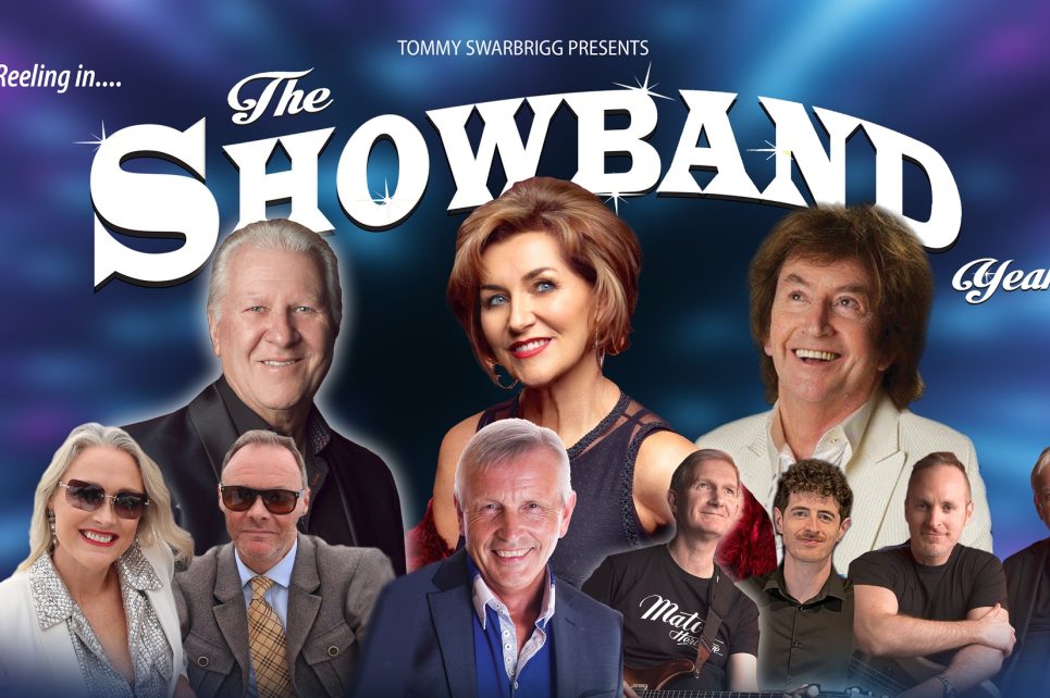 Graphic of bandmembers faces for Showband band Graphic of bandmembers faces for Showband band