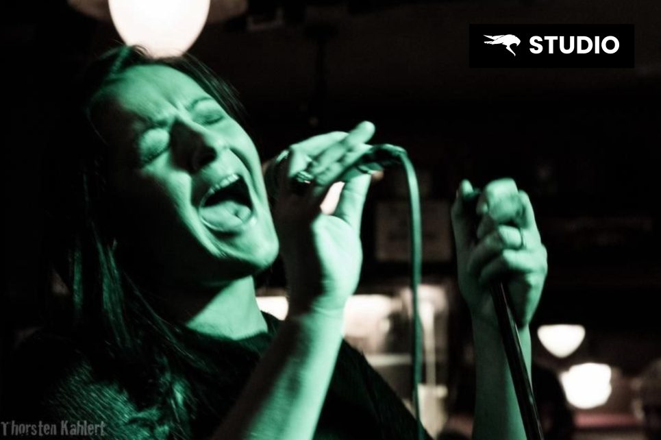 A picture of Sinead Conway singing