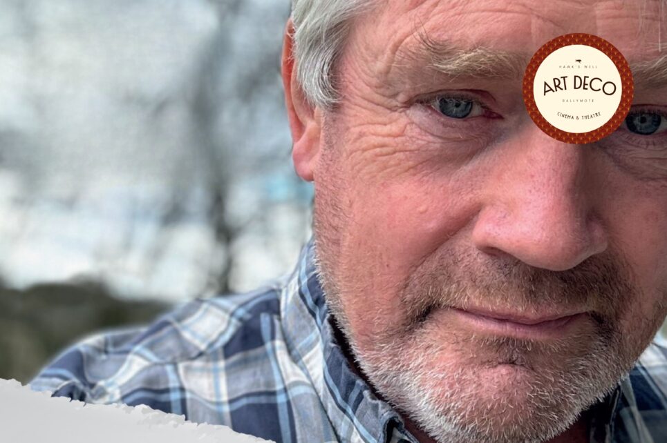 Close up image of man's face
