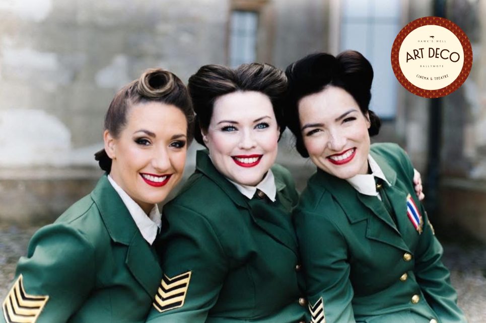 The Swingtime Starlets trio in army uniform